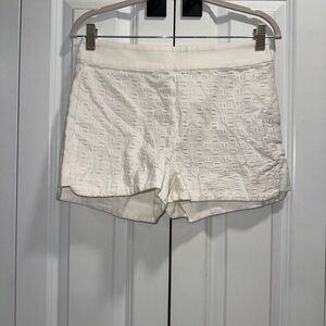 J Crew women’s white shorts